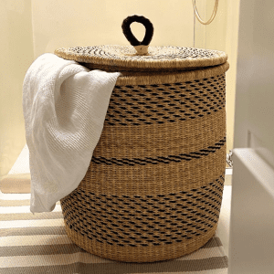 Handmade Seagrass Laundry Basket