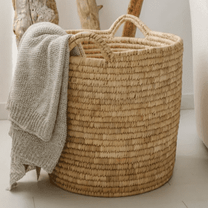 Woven Palm Leaf Utility Basket
