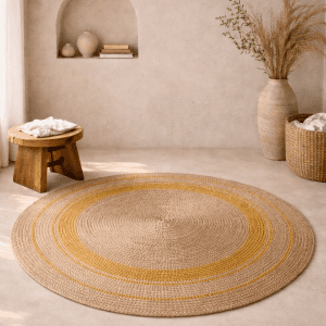 Handwoven Natural Jute Area Rug