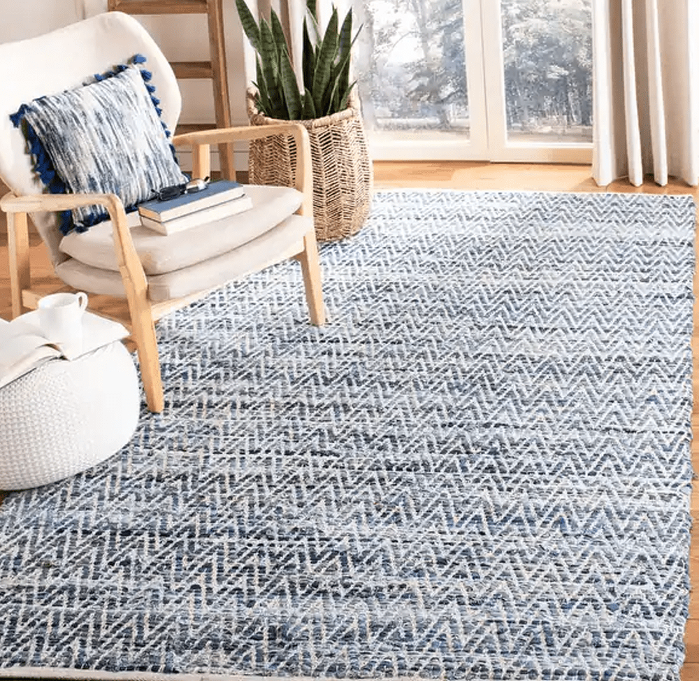 Handmade Geometric Cotton Rug